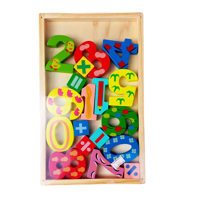 Wooden Colorful 123 Learning Board For Kids