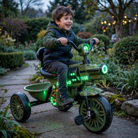 Thumbnail for Cool Lights Baby Tri Cycle - kid riding at dusk