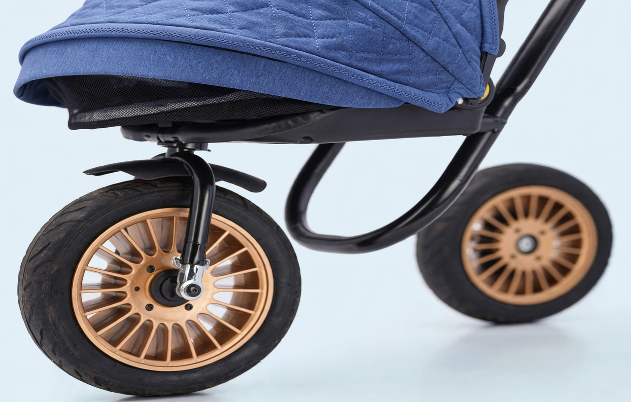 Baby Trike Stroller with Canopy, Music & Cool Lights - detail