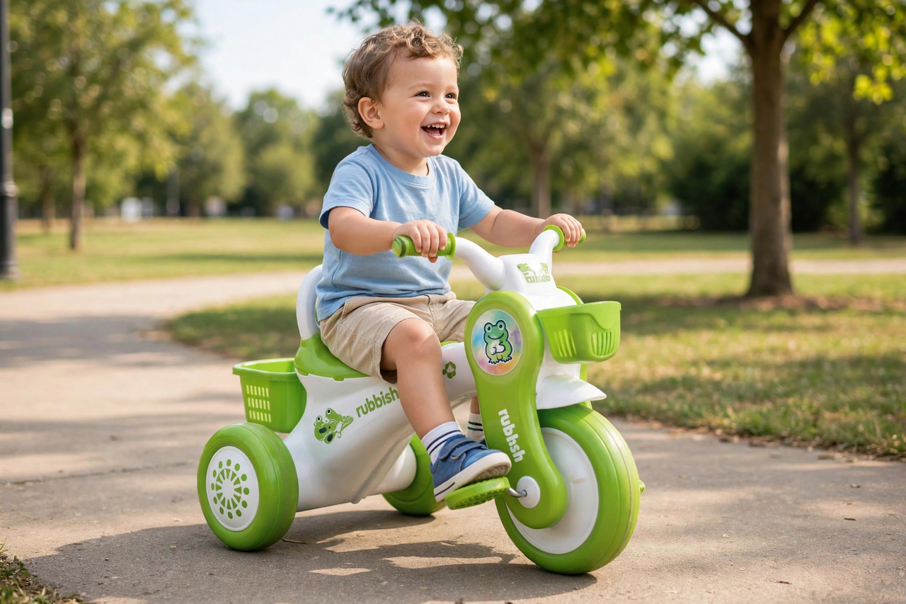 Baby Motorbike Trike with Music & Lights - lifestyle
