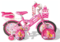 Thumbnail for Barbie 20-inch pink kids bicycle, studio product shot