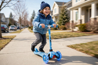 Thumbnail for Kid riding the Frozen Winter Ride Scooty in a park