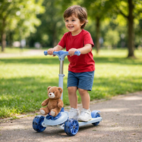 Thumbnail for Child riding the musical blue scooty in the park