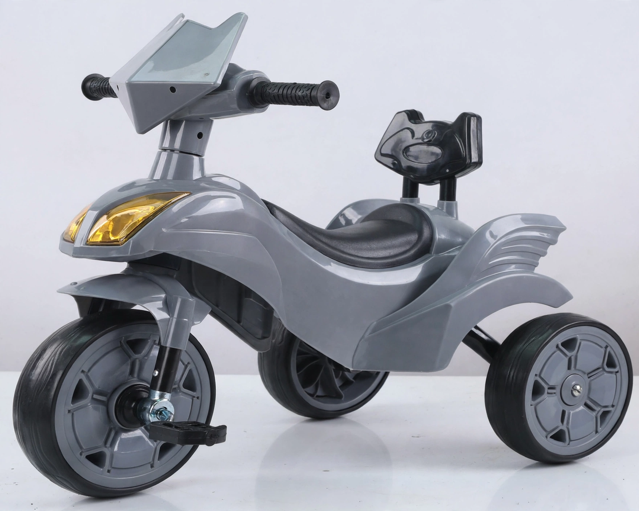 Motorcycle tricycle front view, studio product shot