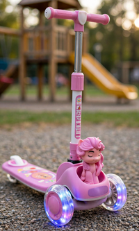 Thumbnail for Close-up of the pink pony front and light-up wheels