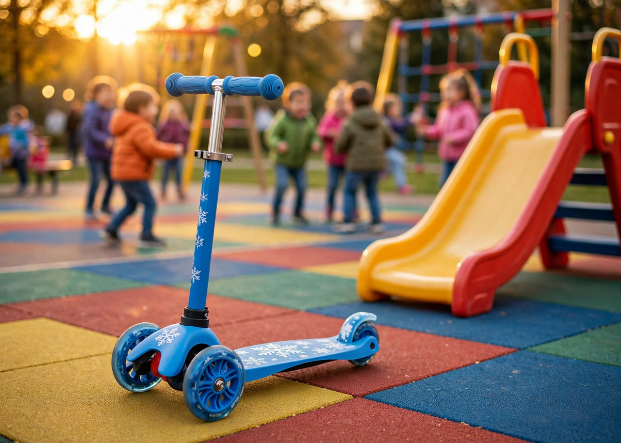 Frozen Street Scooter at a playground