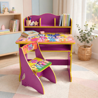 Thumbnail for Pony Theme Kids Study Desk with Chair - study corner