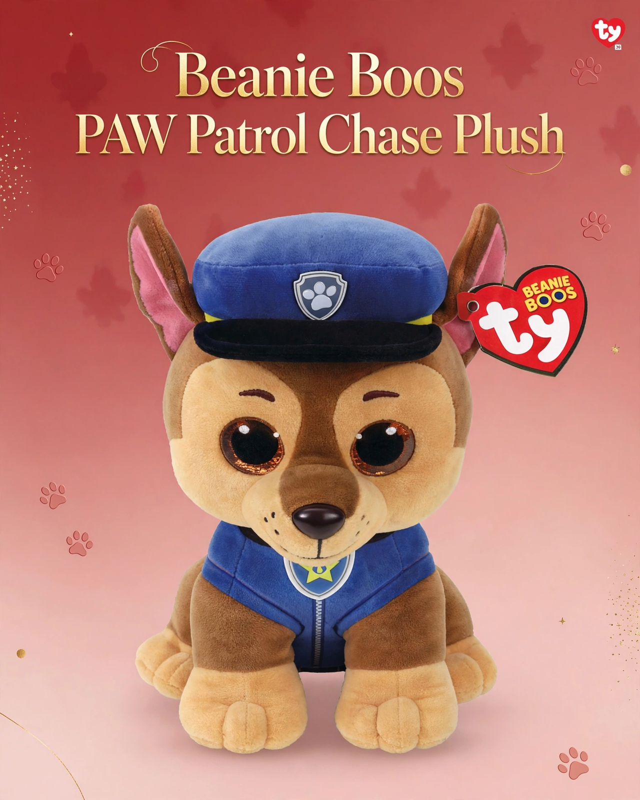 Ty Beanie Boos PAW Patrol Chase Plush