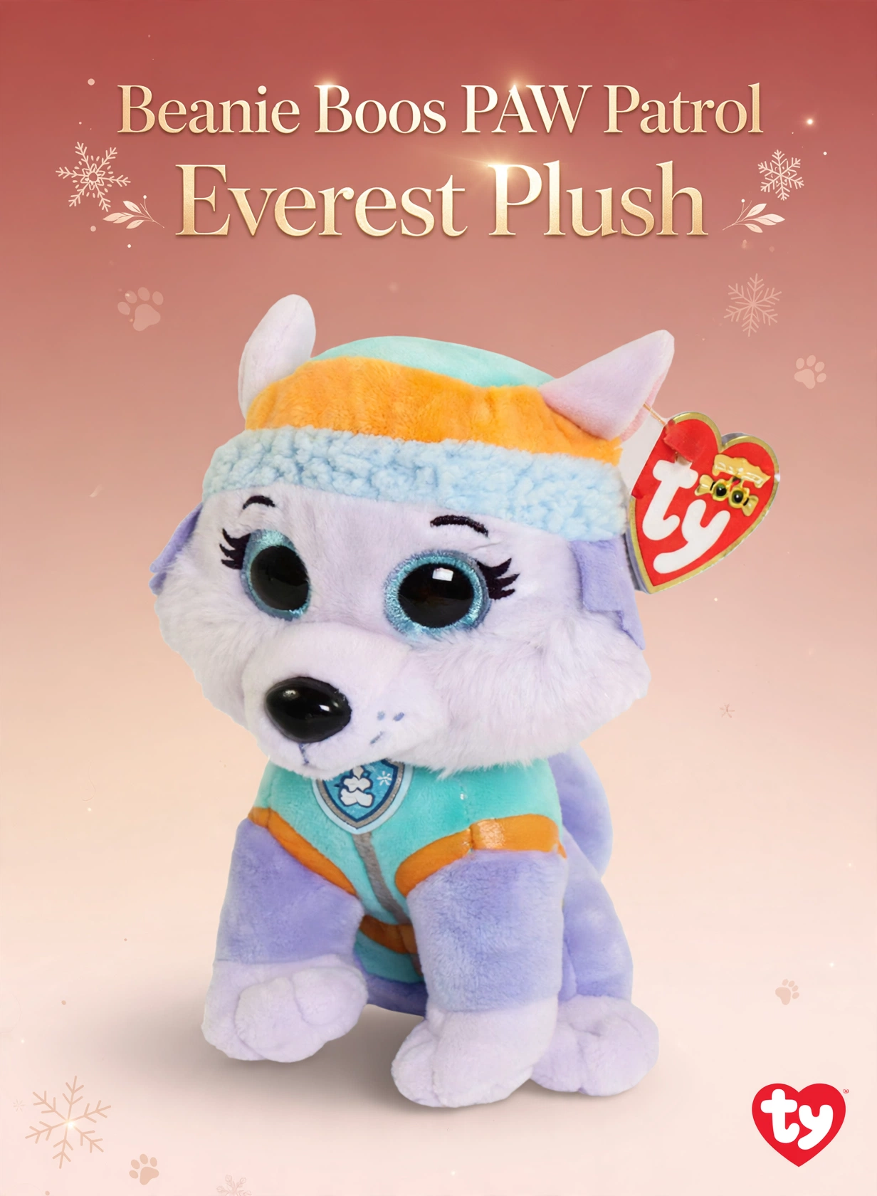 Ty Beanie Boos PAW Patrol Everest Plush