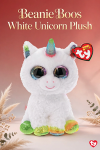 Thumbnail for Ty Beanie Boos White Unicorn Plush