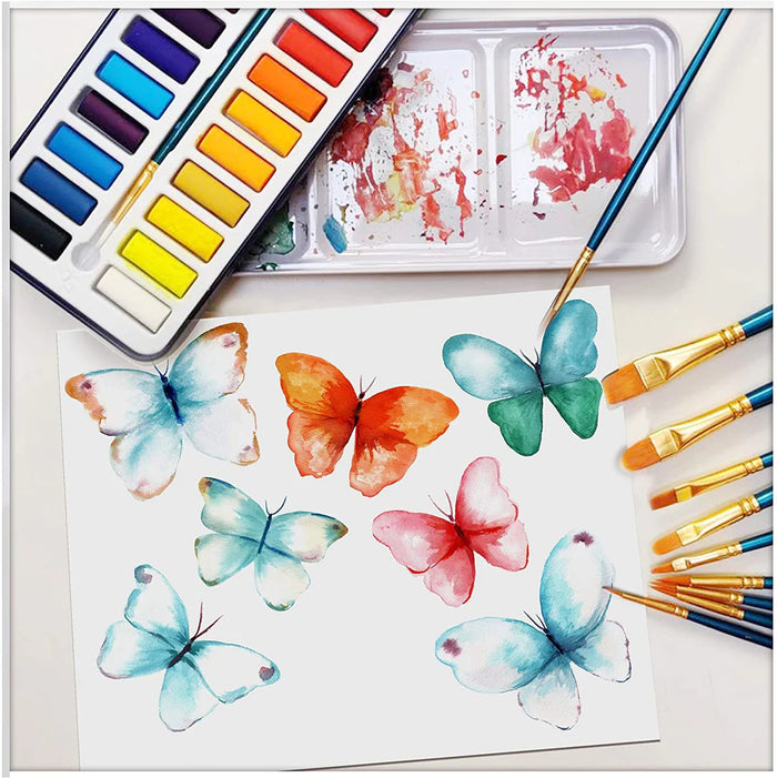 Keep Smiling Water Colors Painting Deal - 28 Pieces