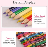 Thumbnail for 180 Piece Wooden Art Markers Brief Case Box