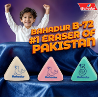 Thumbnail for Bahadur Soft And Clean Triangle Eraser (Pack of 72)