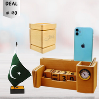 Thumbnail for Wooden Office Desk Accessories Set Deal