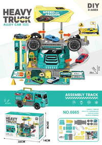 Thumbnail for 2 in 1 DIY Speed passion Alloy Parking Lot