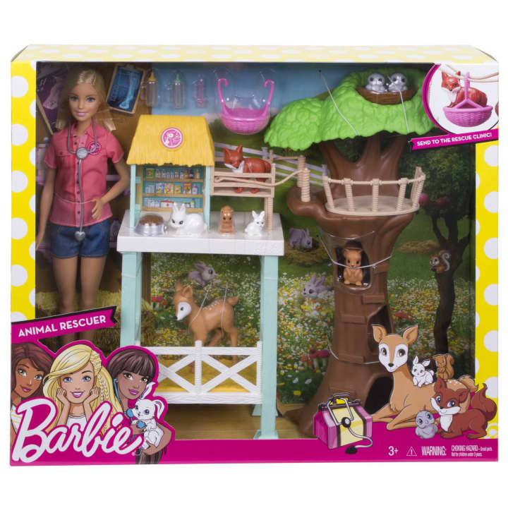 Barbie Animal Doctor Doll With Playset