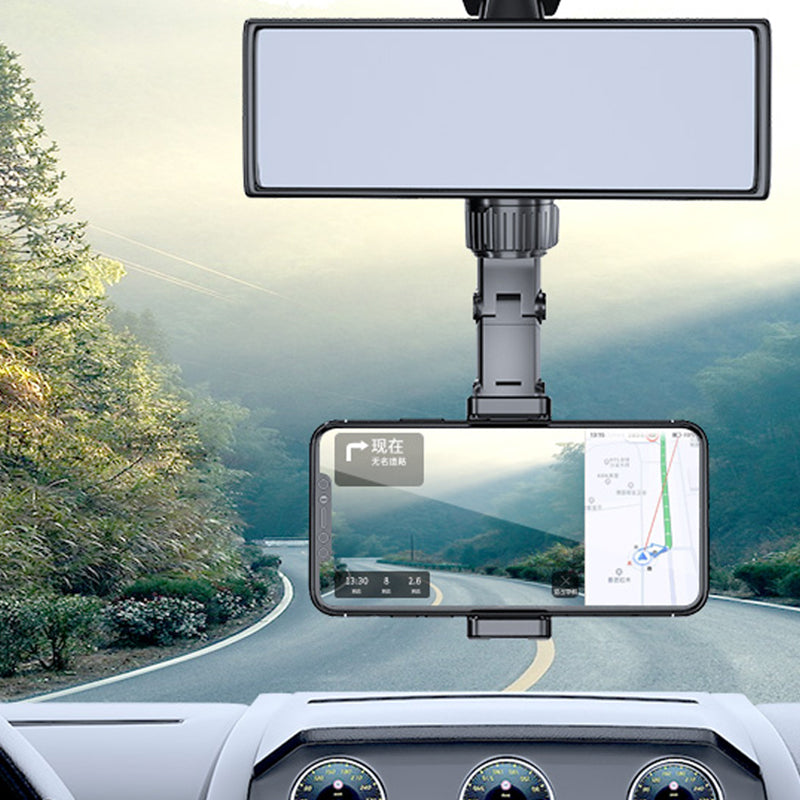 BKN® Multifunctional Car Rear View Mirror Rotatable Holder, 360° Car  Mounted Hanging Clip Holder