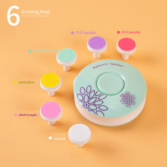 Electric Baby Nail Trimmer with 6 Grinding
