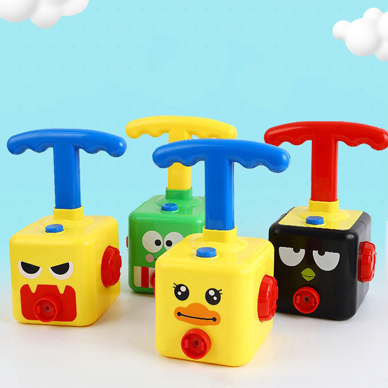 air powered hand push balloon car