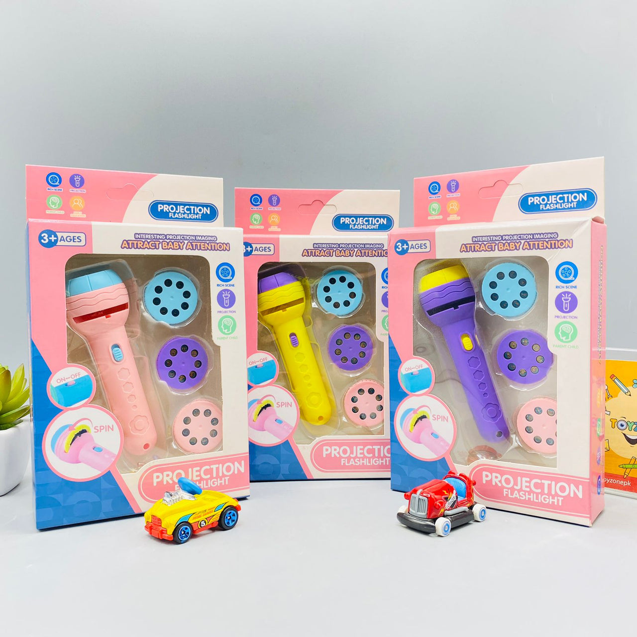 Mini Flashlight Projector Slide Projector Toy