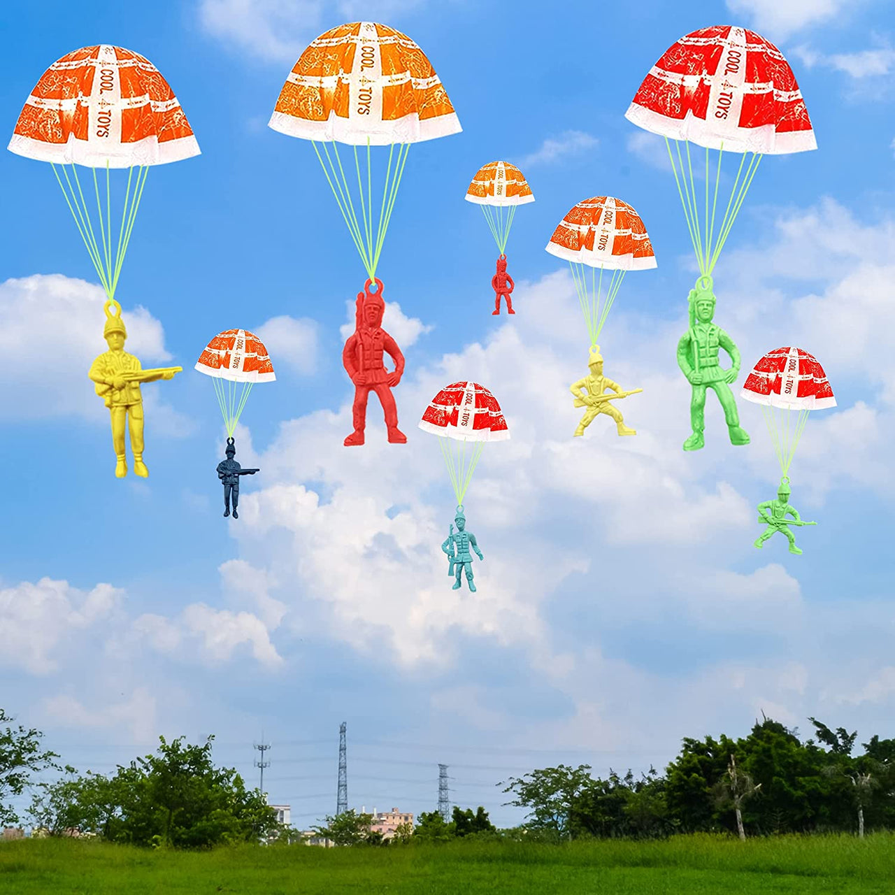 Throwing Army Parachute 20Pcs