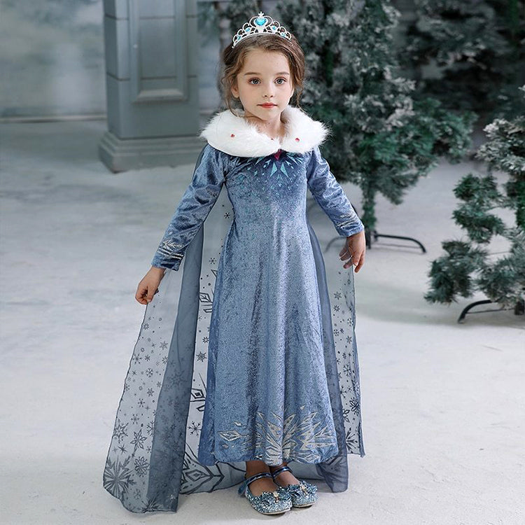 copy of disney frozen elsa isnpired girls ice queen costume dress