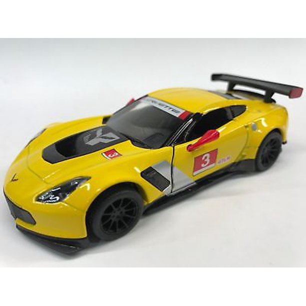 Kinsmart Chevy Chevrolet Corvette C7 R Diecast Model Toy Car 1:36