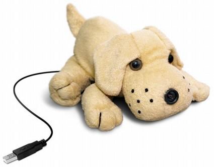 Cute And Plush Dog Shaped Webcam