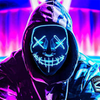 Thumbnail for halloween-party-face-masks-with-led-light