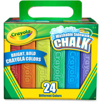 Thumbnail for crayola washable sidewalk chalk 4 length assorted 24 box