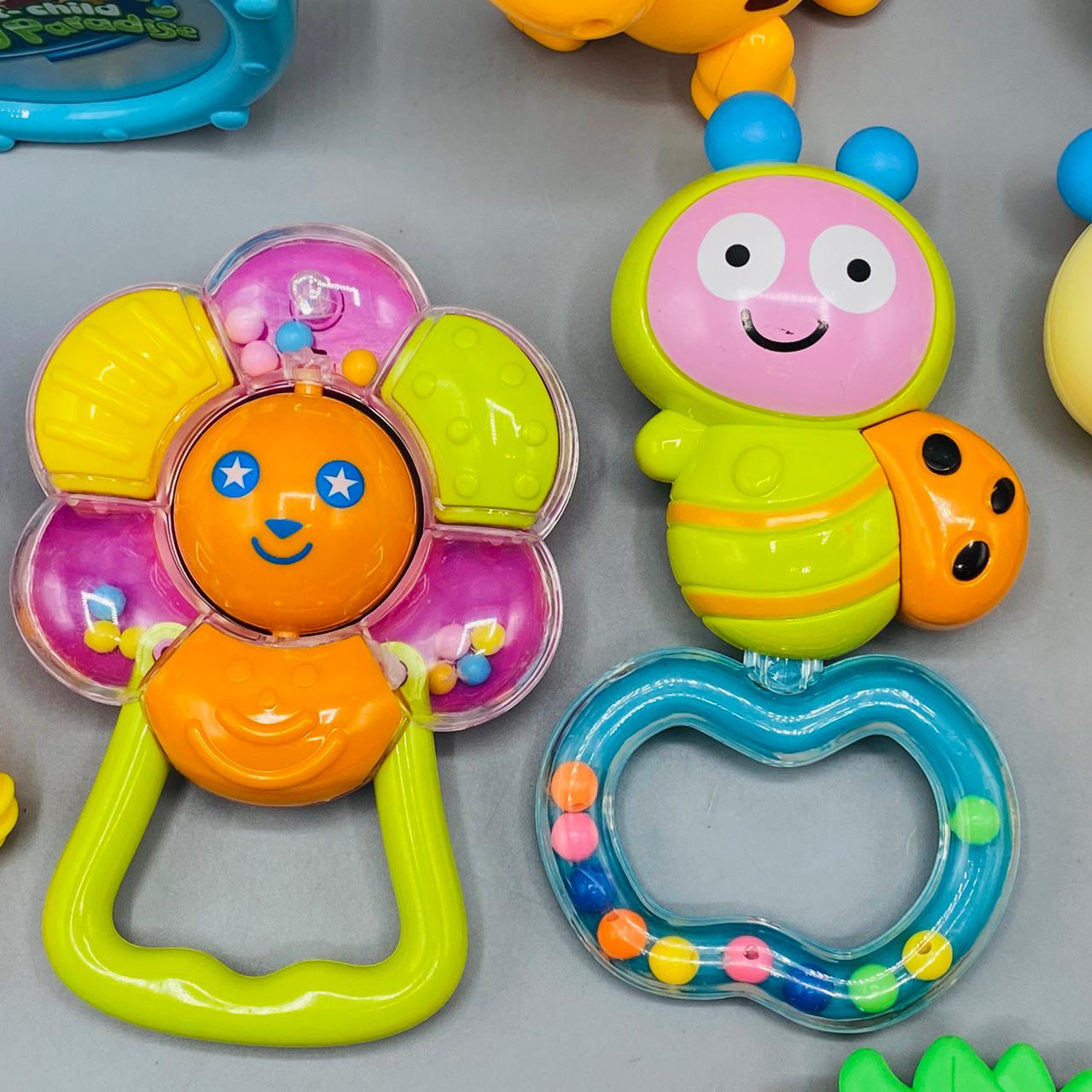 10 pieces baby rattle play set