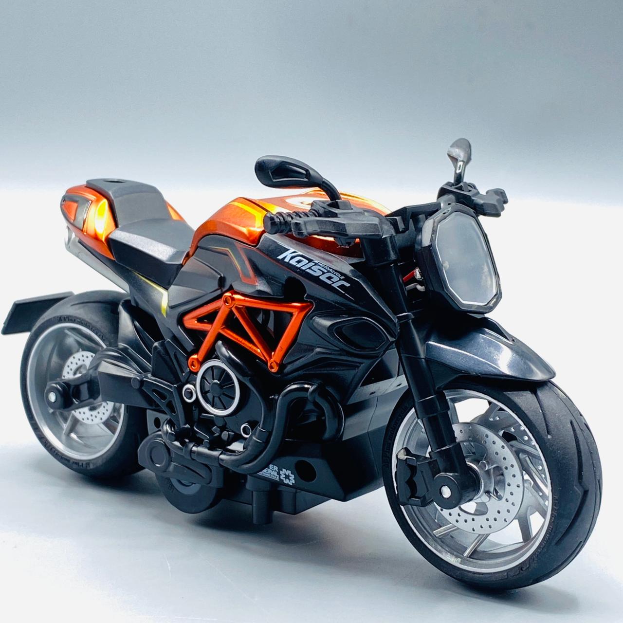 gilumza 1 12 pull back motorcycle with music and light