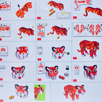 Thumbnail for 121 pieces 3d tiger puzzle blocks
