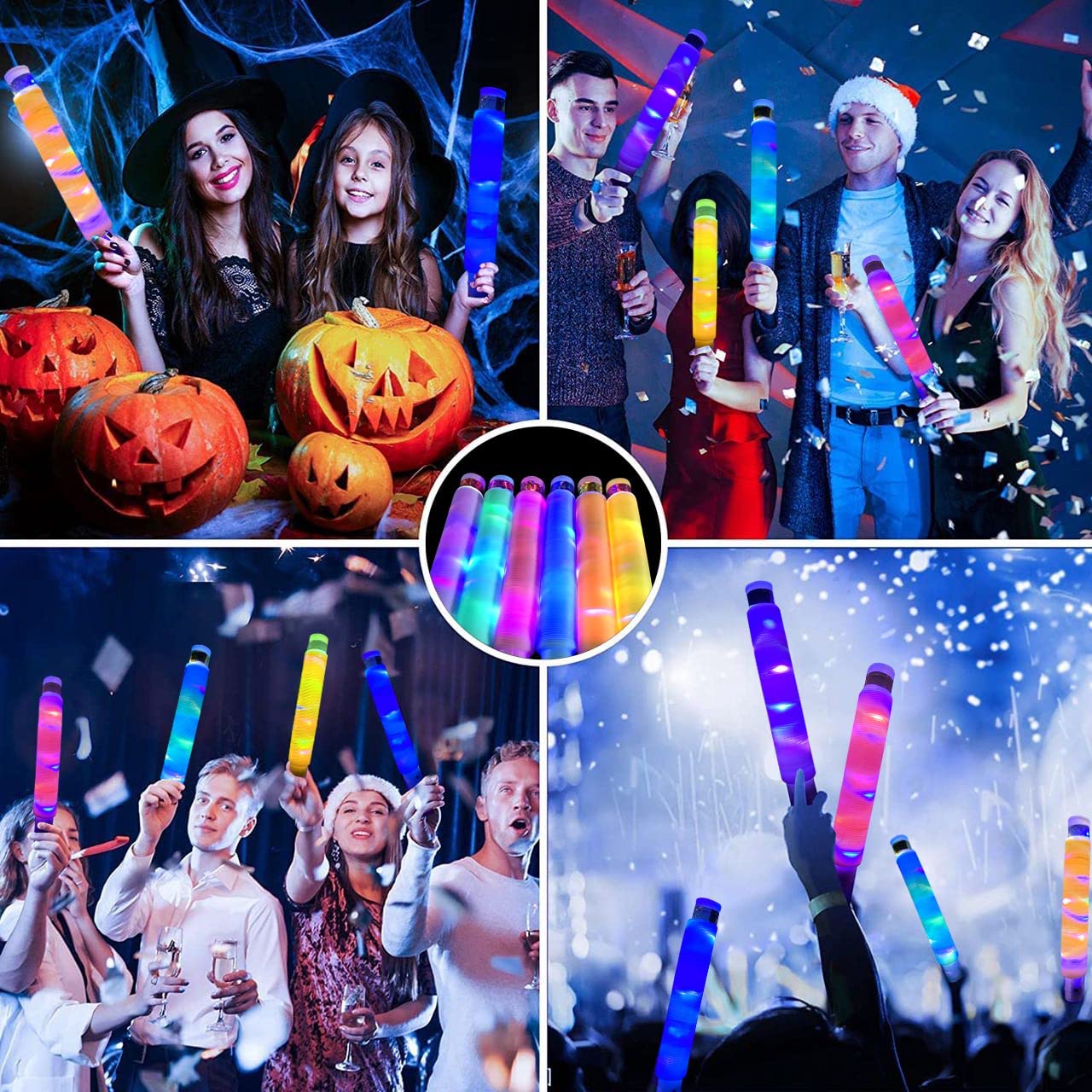 6 pieces led stretch tubes