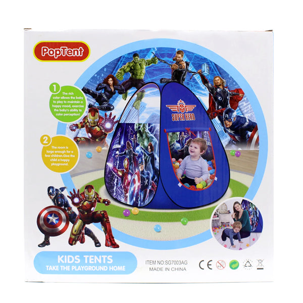 super hero tent house with 50 balls