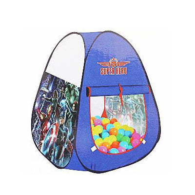 super hero tent house with 50 balls
