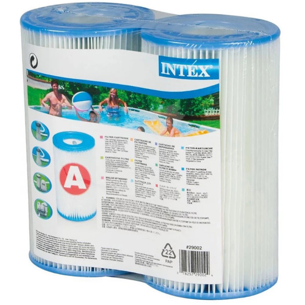 Intex Type A Filter Cartridge for Pools, Twin Pack