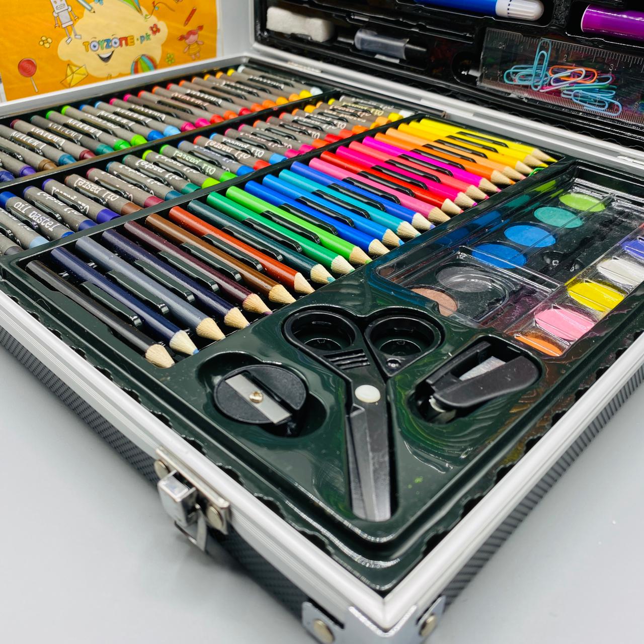 150 piece deluxe art set briefcase