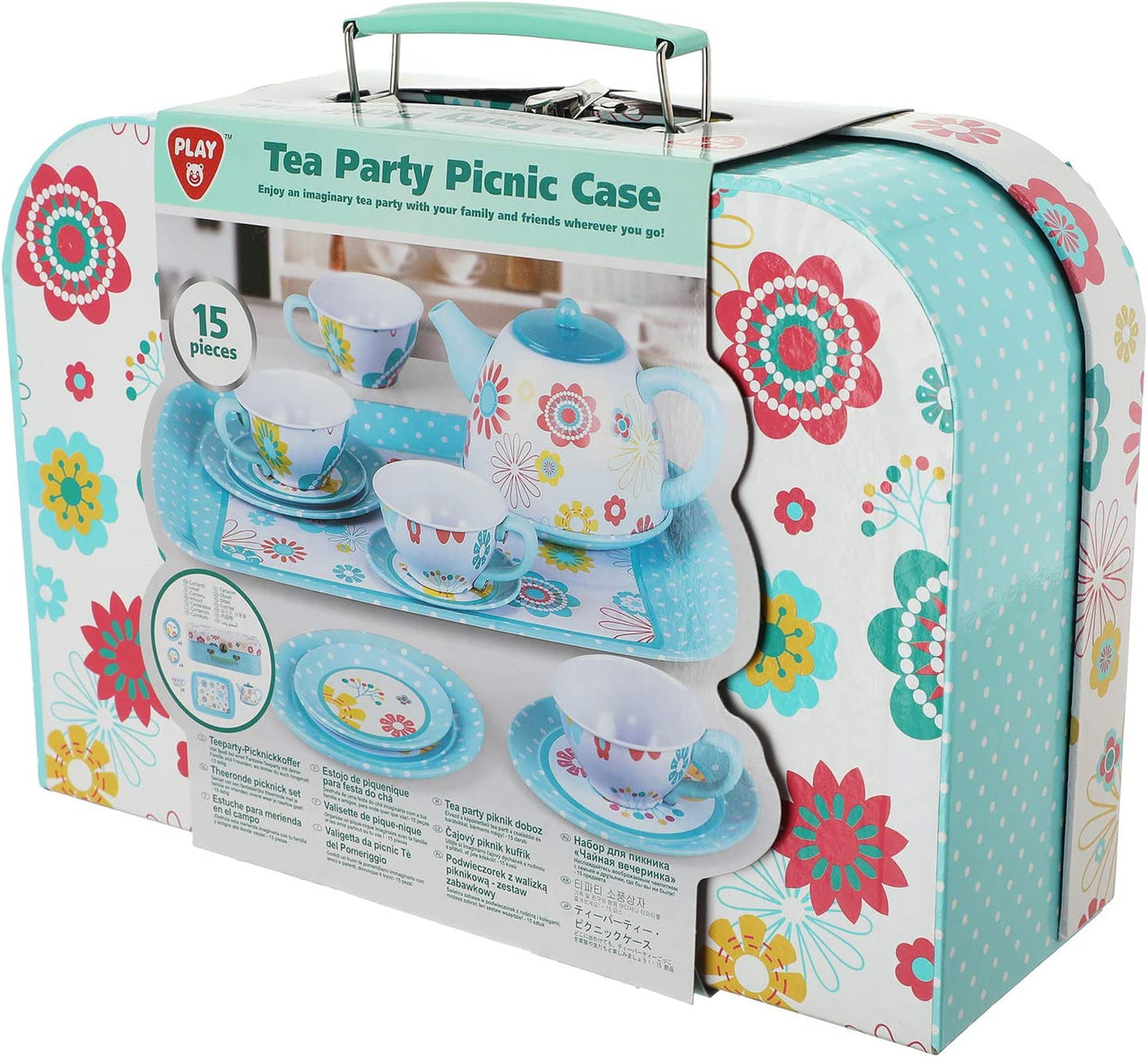 15 pieces playgo tea party picnic case