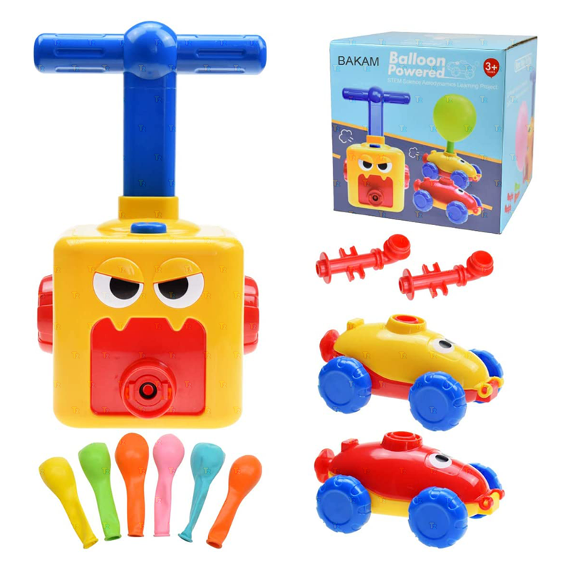 air powered hand push balloon car