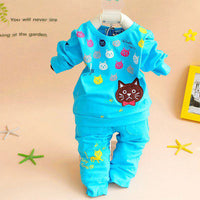 Thumbnail for 2pcs cute print baby outfit