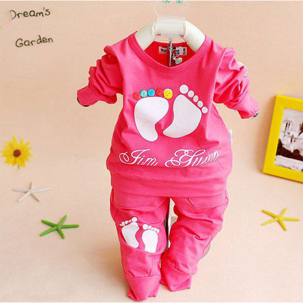 2pcs cute print baby outfit