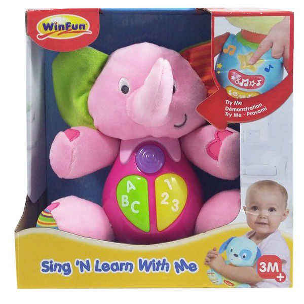 winfun timber the elephant sing n learn with me