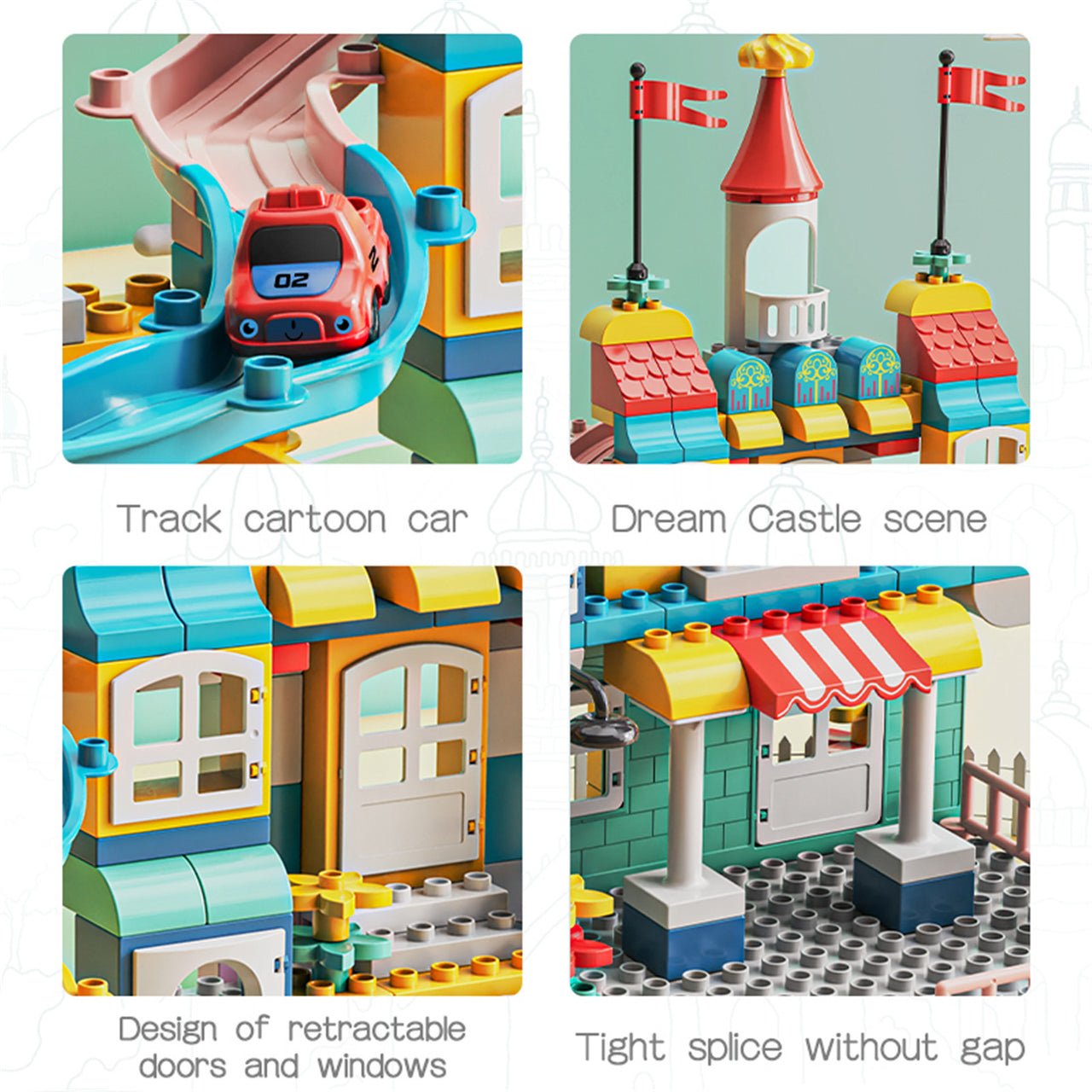 209pcs Dream Castle Track Blocks