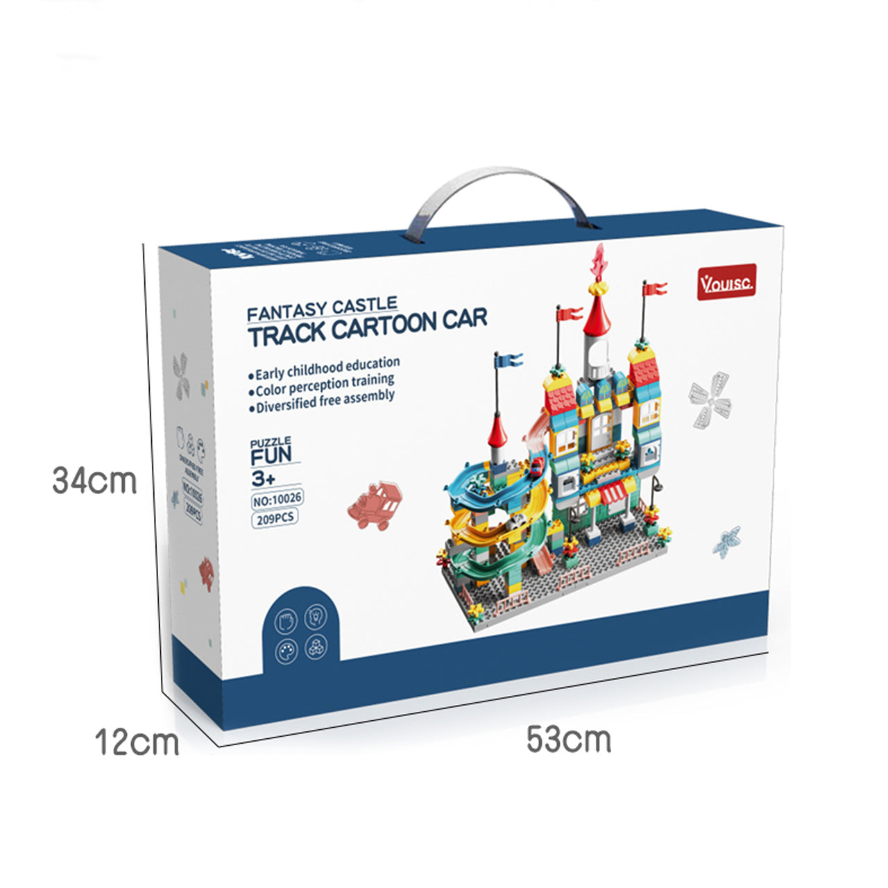 209pcs Dream Castle Track Blocks