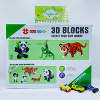 Thumbnail for 237 pieces 3d animal series puzzle blocks