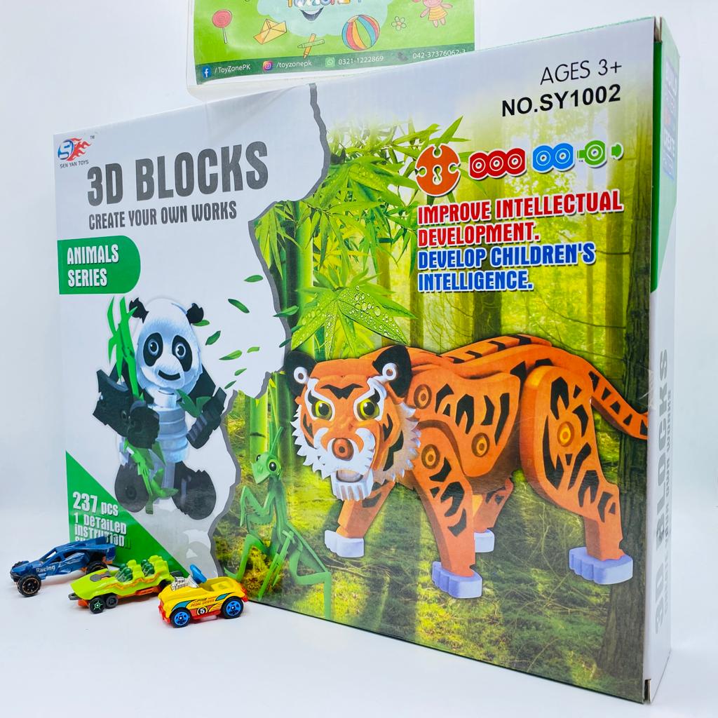 237 pieces 3d animal series puzzle blocks