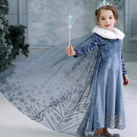 Thumbnail for copy of disney frozen elsa isnpired girls ice queen costume dress