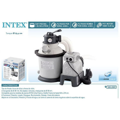 Intex Krystal Clear Sand Filter Pump (4500 LPH / 1200 GPH) 220