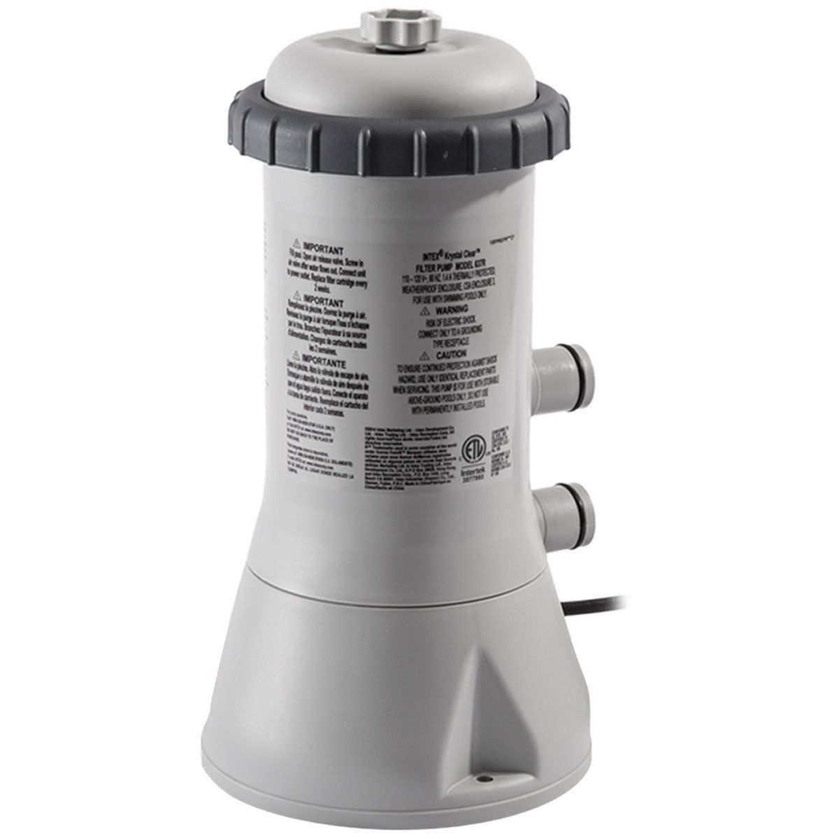 Intex 530 GPH  Krystal Clear Cartridge Filter Pump 220 - 240V